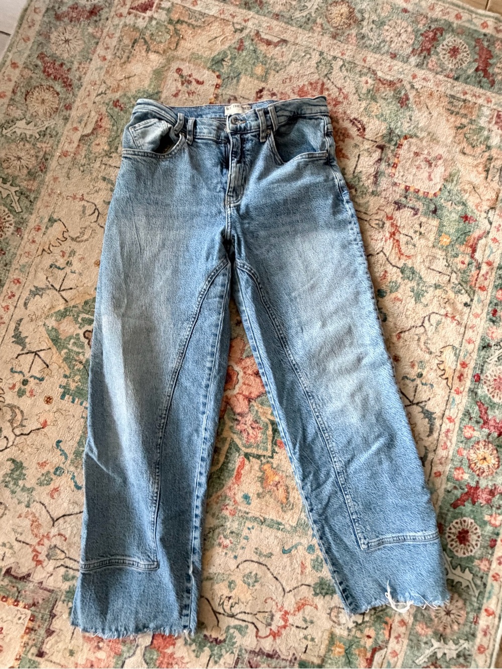 Free People Light Blue crop Jeans
